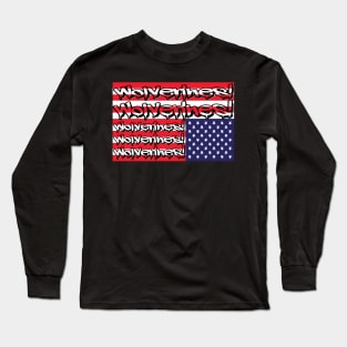 Wolverines Distressed Flag Logo Long Sleeve T-Shirt